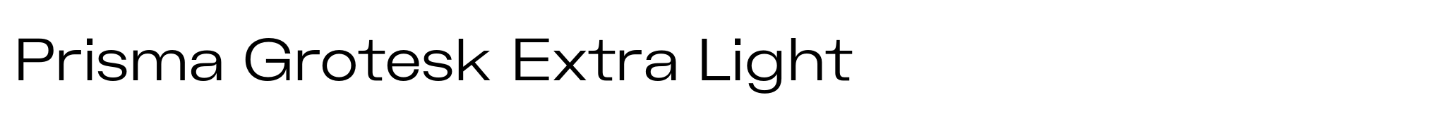 Prisma Grotesk Extra Light image